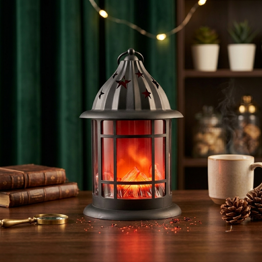 DECORATIVE TABLE LAMP FIREPLACE