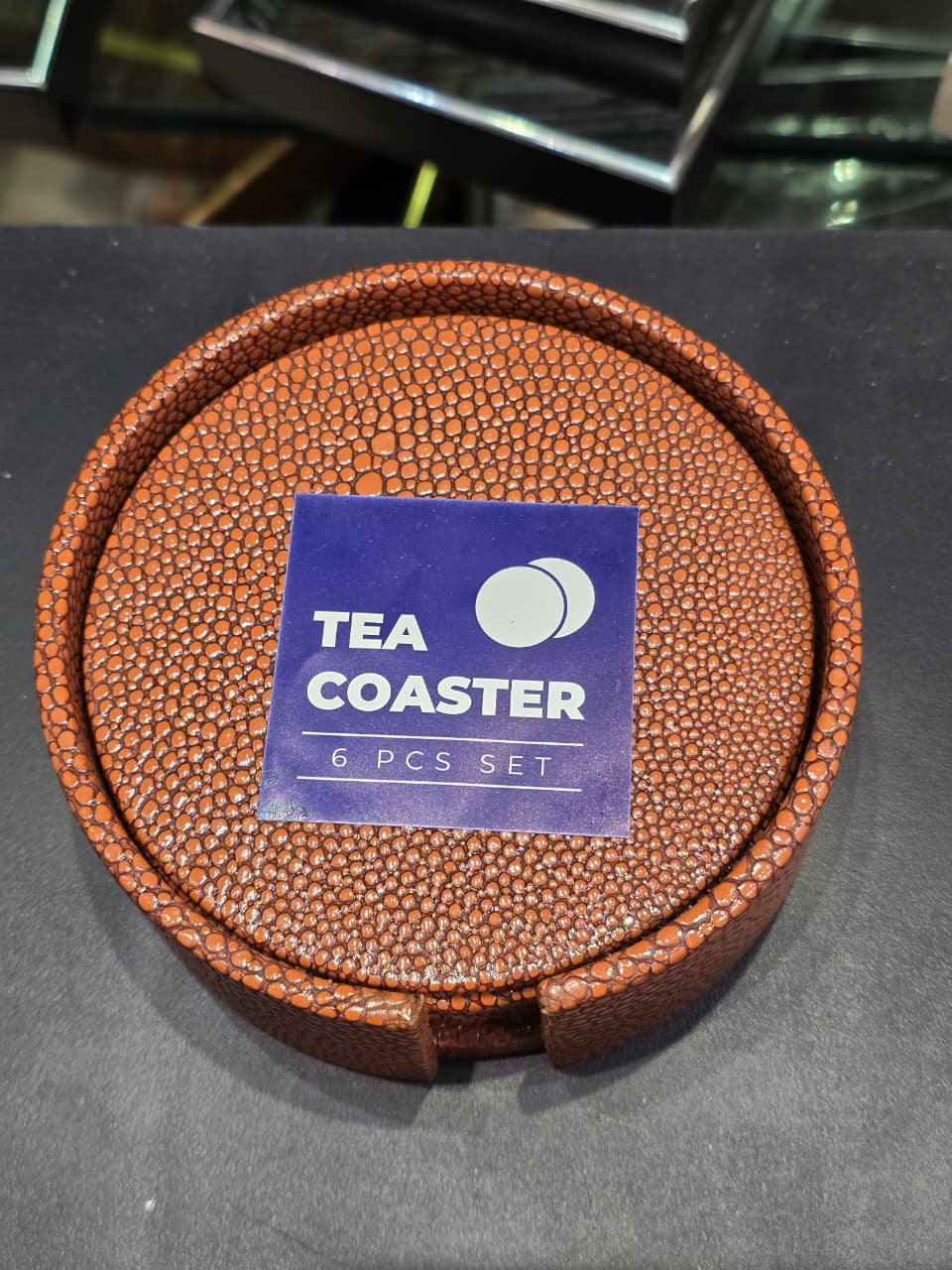 Premium Luxury Tea Coaster Set – 6 Pcs