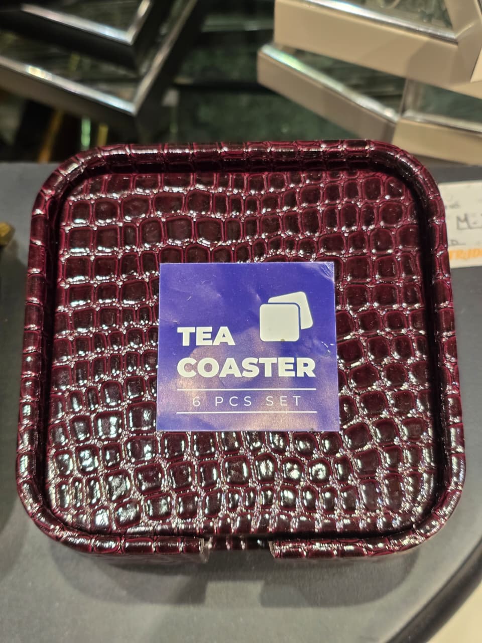 Premium Luxury Tea Coaster Set – 6 Pcs