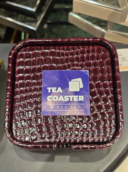 Premium Luxury Tea Coaster Set – 6 Pcs