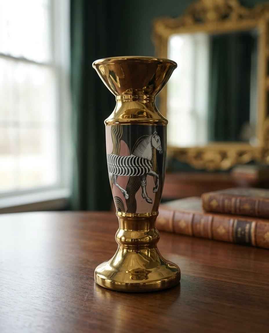 MODERN GOLD DECORATIVE CENTERPIECE VASE SET