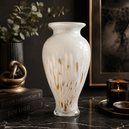 Handcrafted Blown Glass Decorative Vase Large
