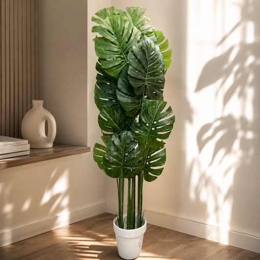 Artificial Monstera Tree in Pot - Home Decor Pakistan  | Decor Lounge pk