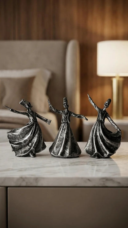Whirling Dervish Figurine Set (3 Pieces)