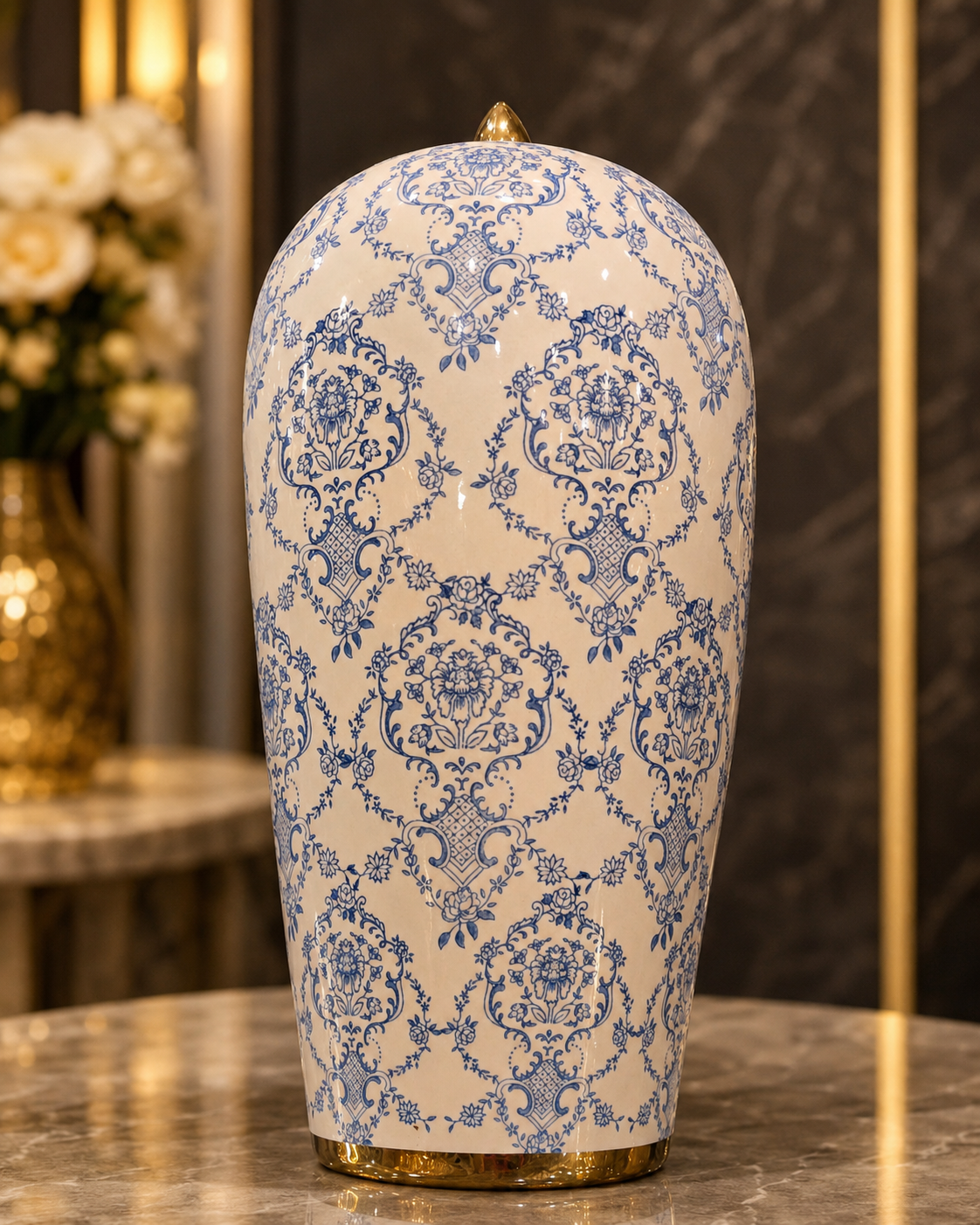 Blue & White Chinoiserie Vases - Home Decor Pakistan  | Decor Lounge pk