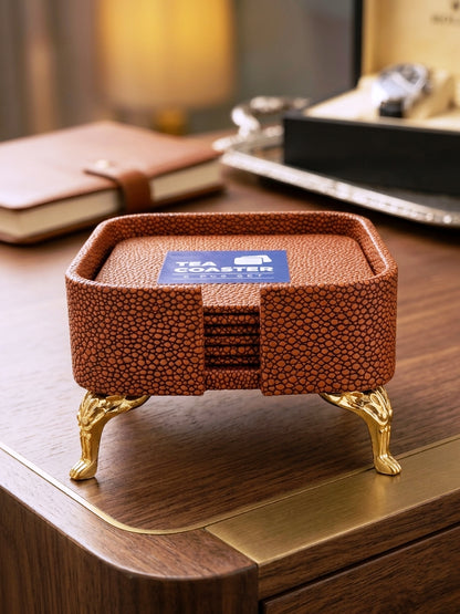 Premium Luxury Tea Coaster Set – 6 Pcs