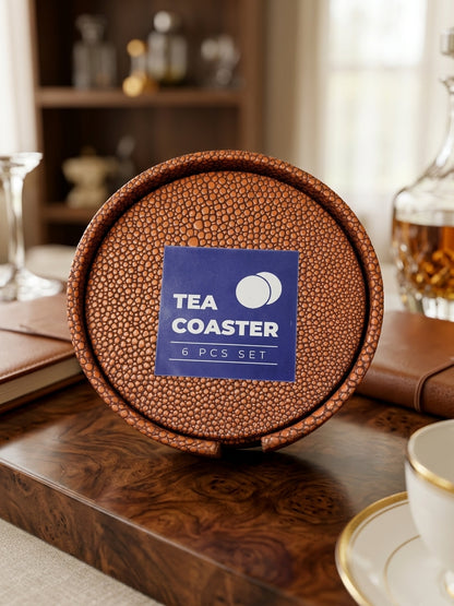 Premium Luxury Tea Coaster Set – 6 Pcs