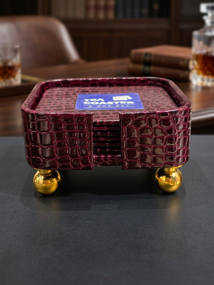 Premium Luxury Tea Coaster Set – 6 Pcs