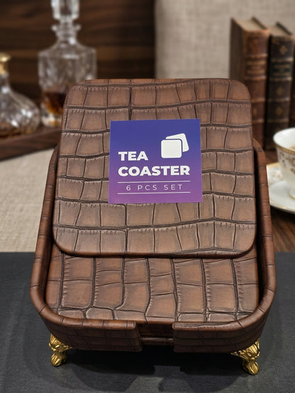Premium Luxury Tea Coaster Set – 6 Pcs