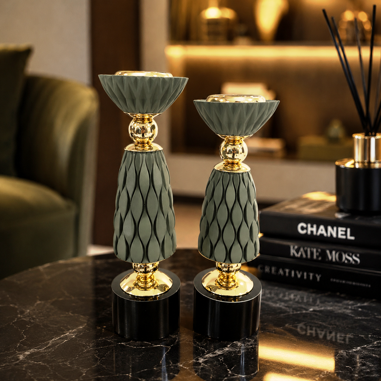 Dramora Polymer Candle Holders - Home Decor Pakistan  | Decor Lounge pk