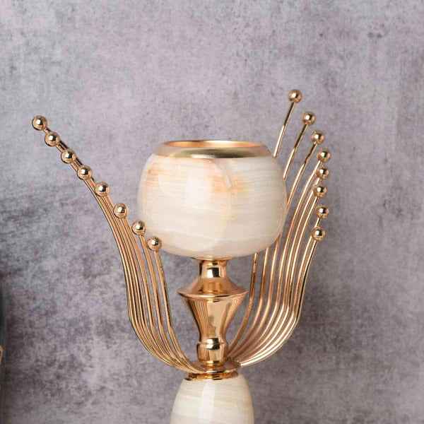 Elysian Pearl Candle Holder