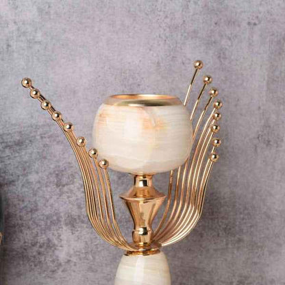 Elysian Pearl Candle Holder