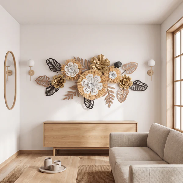 Floral 3d Wall Ornament - Home Decor Pakistan  | Decor Lounge pk