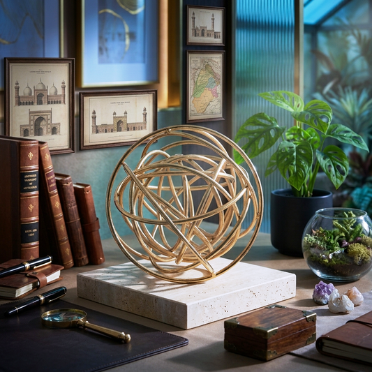 Golden Entwine Decorative Sphere