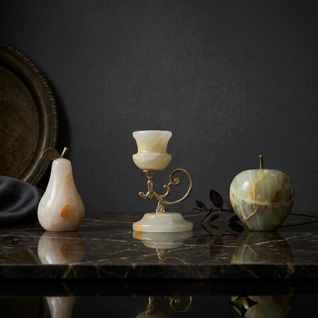 Handcrafted Onyx Marble (3 Piece Set)