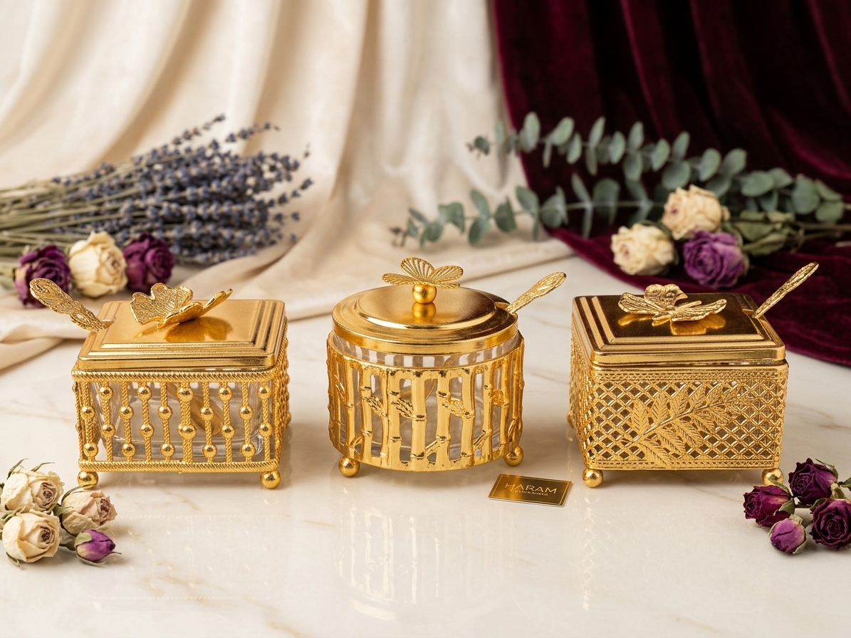 Luxury Gold Decorative Storage Box