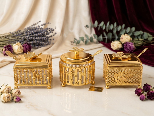 Luxury Gold Decorative Storage Box