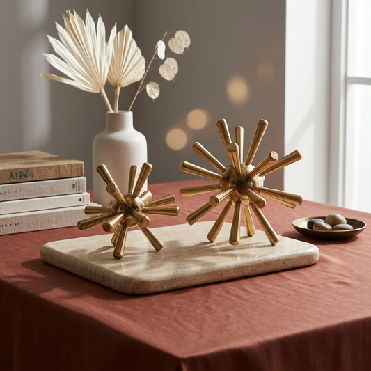 Metropolitan Sunburst Pointed Tabletop Sculpture