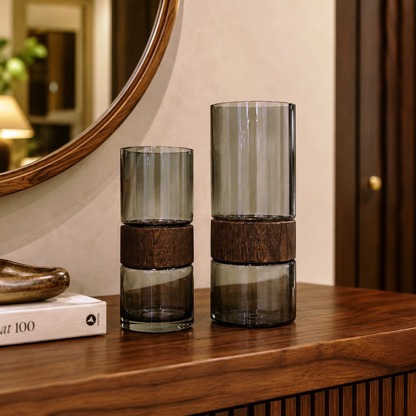 TWILIGHT TIMBER VASE - Home Decor Pakistan  | Decor Lounge pk
