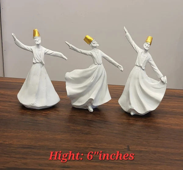 Whirling Dervish Figurine Set (3 Pieces)