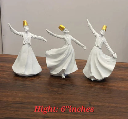 Whirling Dervish Figurine Set (3 Pieces)